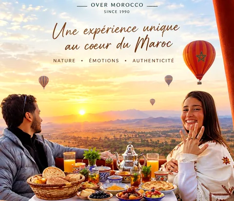 Privé ballonvaart boven Marrakech bij zonsopgang